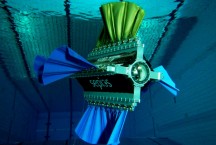 De Sepios tijdens een testduik in een zwembad'