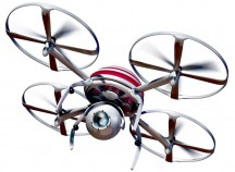 Drones met camera's zoals deze moeten in de toekomst het in kaart brengen van fabrieken vereenvoudigen en versnellen.'