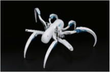 BionicWheelBot: unieke vormen van bewegen naar het model van de radslagspin (beeld: Festo)'