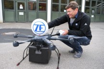 Toeleverancier ZF voor de automobielindustrie mag sinds kort drones gebruiken voor intern transport.'