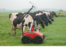 Drie QR sensoren wordt toegepast in de graasrobot van de firma Lely'