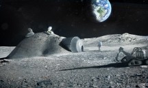 ESA wil met behulp van 3D-printtechniek een maanbasis gaan bouwen (foto: ESA)'