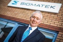 Russell Kemp, manager van de nieuwe Sigmatek-vestiging in Nottingham.'