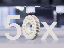Complexe componenten, zoals wormwielen, kunnen met de 3D-print service in zeer korte tijd worden gerealiseerd. (bron: Igus GmbH)'