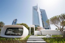 's Werelds eerste 3D-geprinte kantoorgebouw in Dubai.'