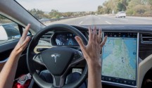 Tesla in 'autopilot'.'