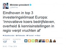 Eindhoven op twee na beste investeringsklimaat Europa